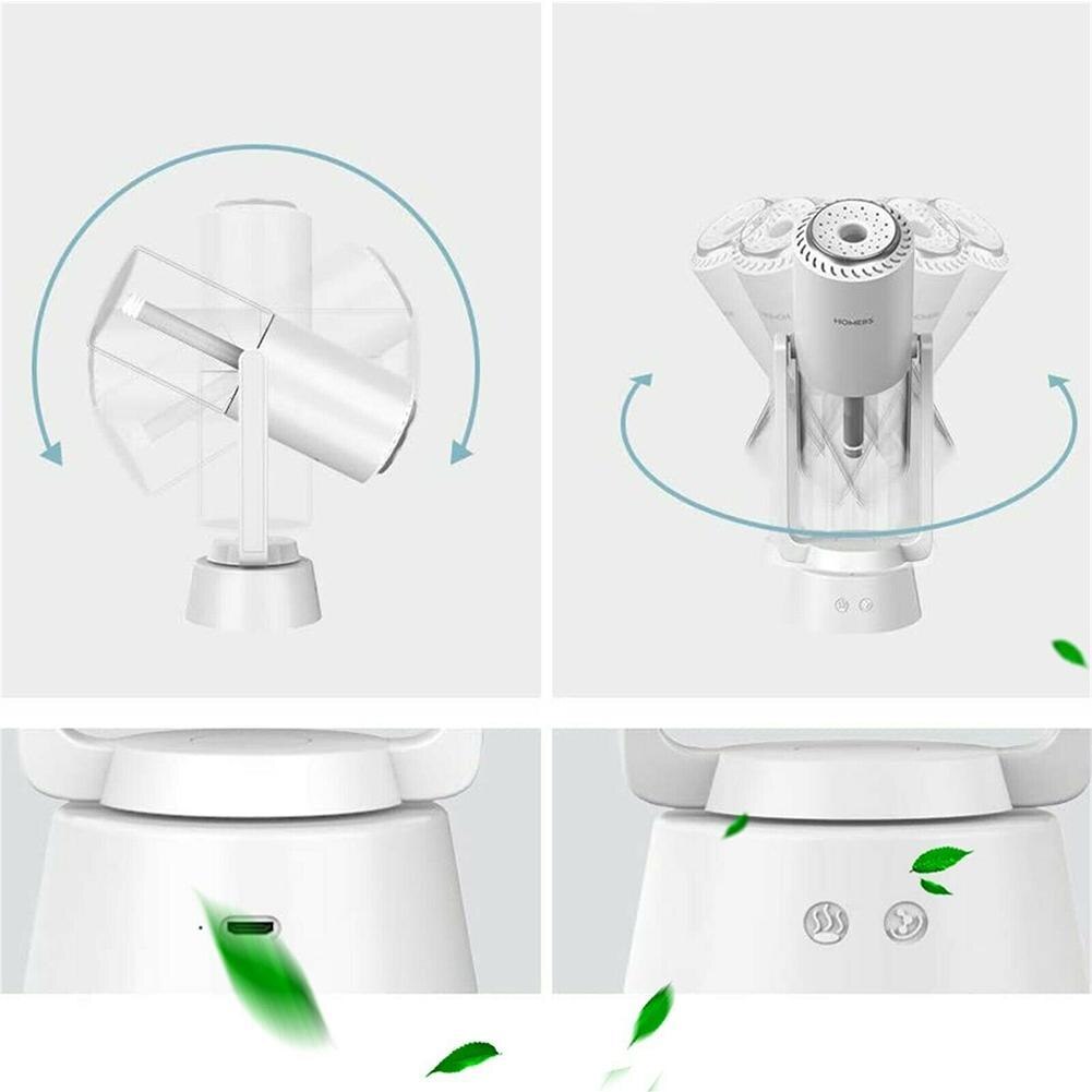 Portable Air Humidifier 230ml Scented Table Humidifier Anion Function 230ml Super Silent Wireless LED Lamp for Car Home