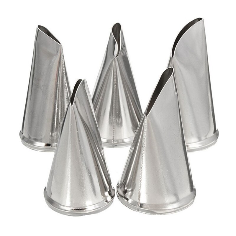 5 pcs Rose Piping Nozzle Set Cake Decorating Tools Flower Piping Tip For Beginners Icing Nozzles Frosting Tips 0072: Default Title