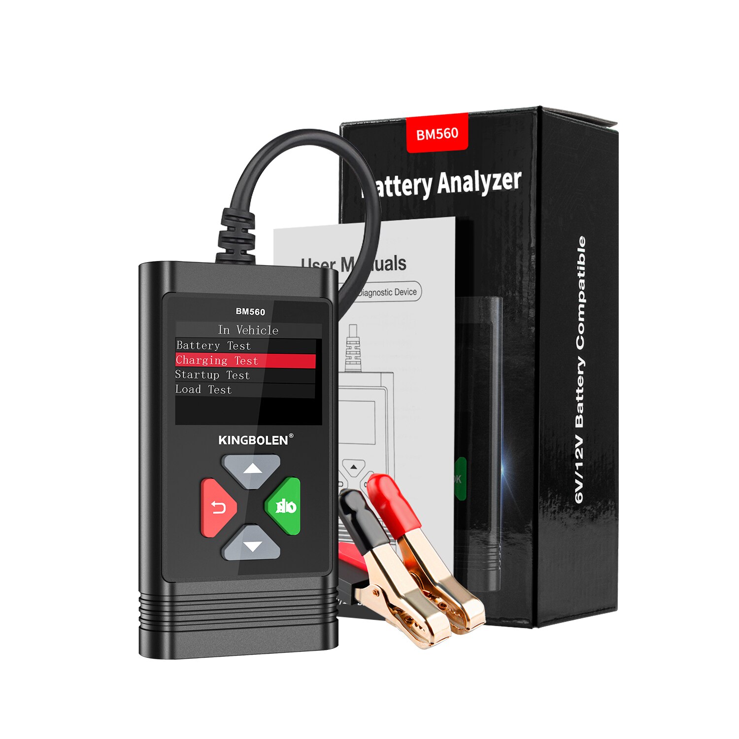 thumbnail image 2 of 1300CCA 6V/12V Car Battery Load Tester & Analyzer - Portable For Mechanics 2 of 5