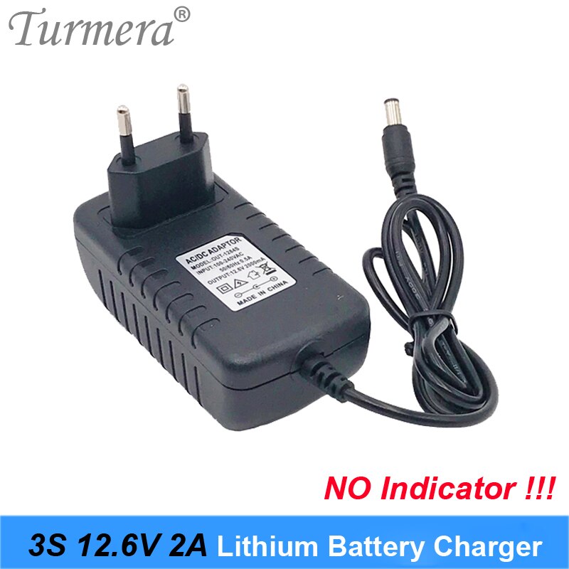 Turmera Lithium Batterieladegerät - 8.4V bis 25V - DC 5.5MM*2.1MM - für 2S-6S 18650 Packs: Blau