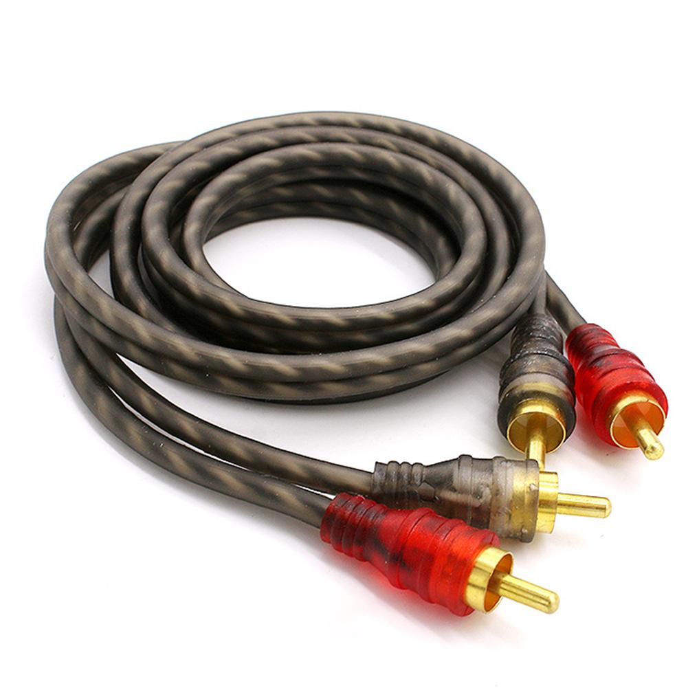 Audio Cable Copper Audio Cord Line Amplifier Braided Cable For Car Audio System