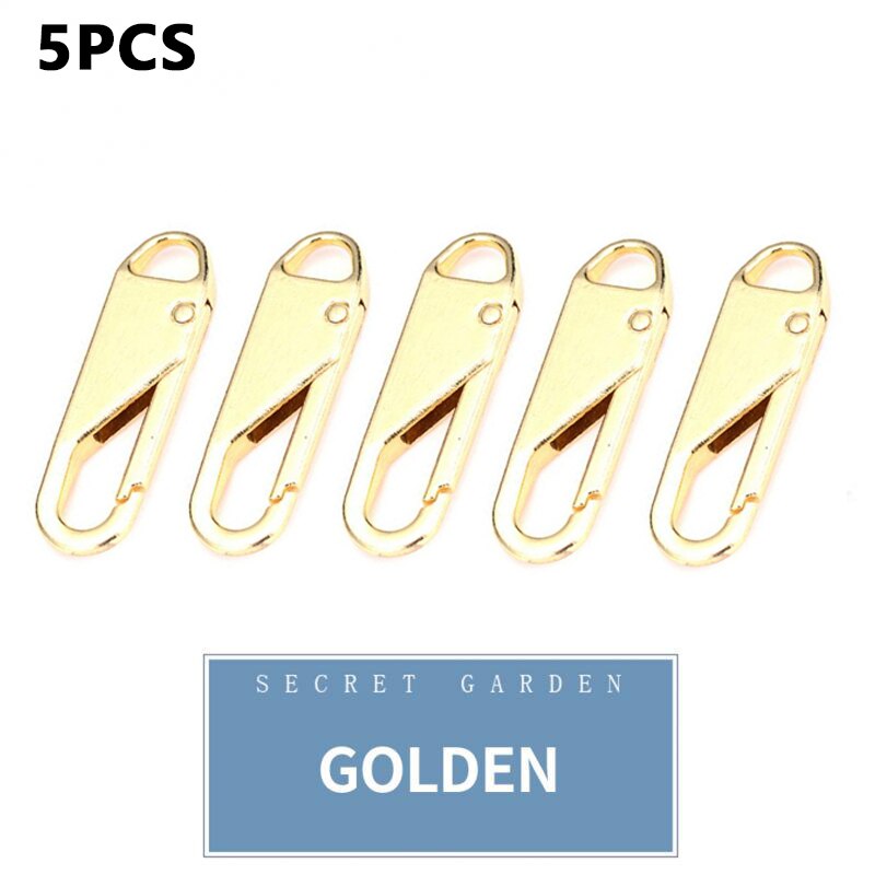 5/10pcs Metal Zipper Zipper Repair Kits Zipper Pull for Zipper Slider Sewing Diy Craft Sewing Kits Metal Zip DIY Sewing: C 5PCS