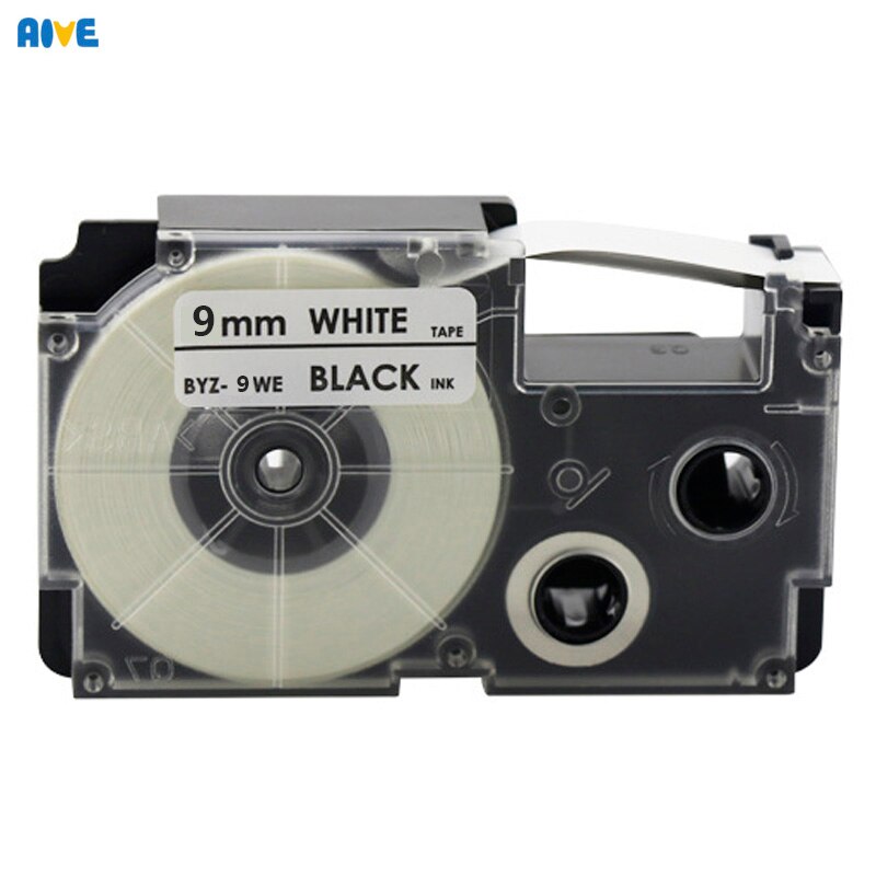 Aive Label Tape 9mm Multicolor Casio XR-9WE XR-9YE XR-9GD Compatible for Casio KL-60 KL-7400 KL-820 KL120 EZ HD1 Label Printers