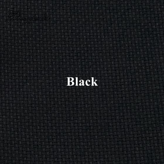 145x100cm Aida 18ct white cloth pink blue black red cross stitch fabric canvas DIY handmade needlework sewing craft: Black / 100x100cm