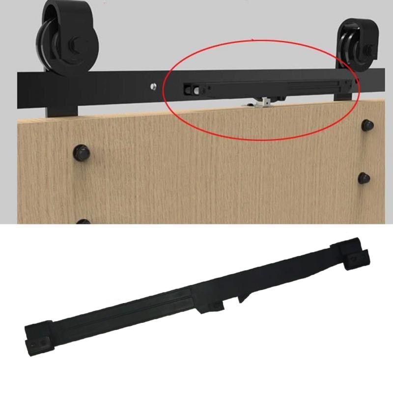 Amortisseur de porte coulissante en bois, mécanisme de fermeture souple, accessoire de meuble de remise pour Rail de guidage grange, offre spéciale, 2 pièces