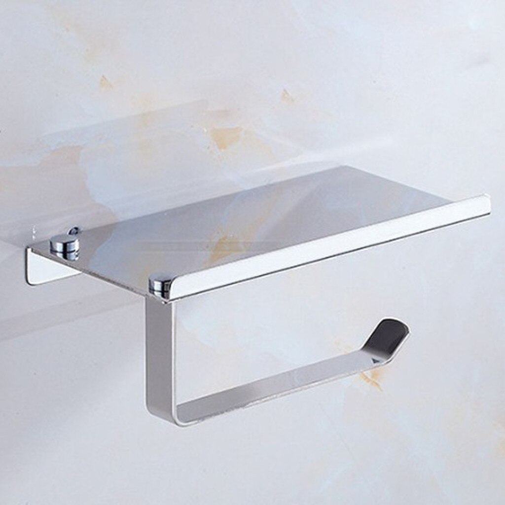 Moderne Toiletrolhouder Zonder Boren Zelfklevende Wc Rolhouder Bad Muur Rvs Geborsteld Toiletrolhouder Tool
