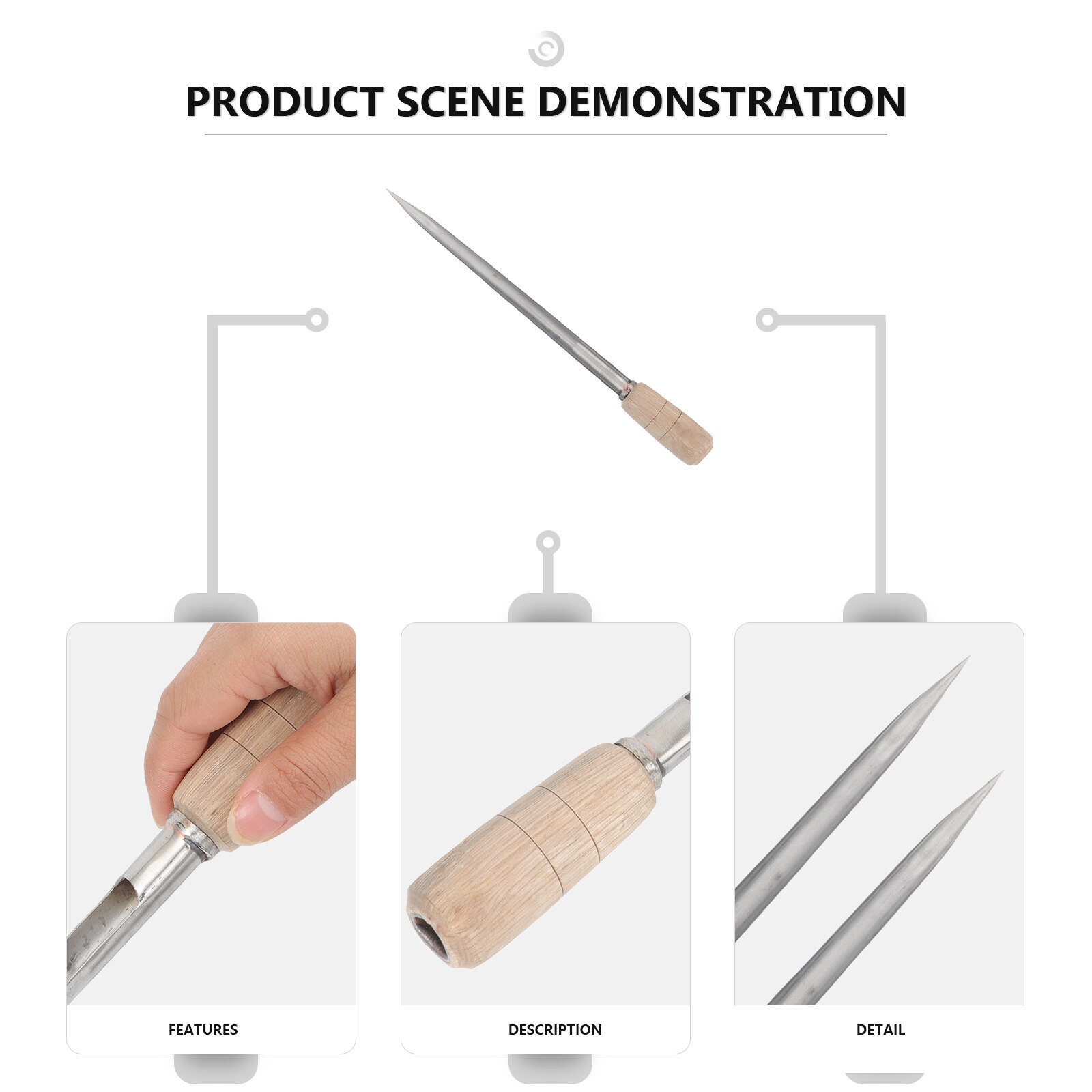 Multifunctional Sampler Stainless Steel Rice Grain Sampling Tool for Farm
