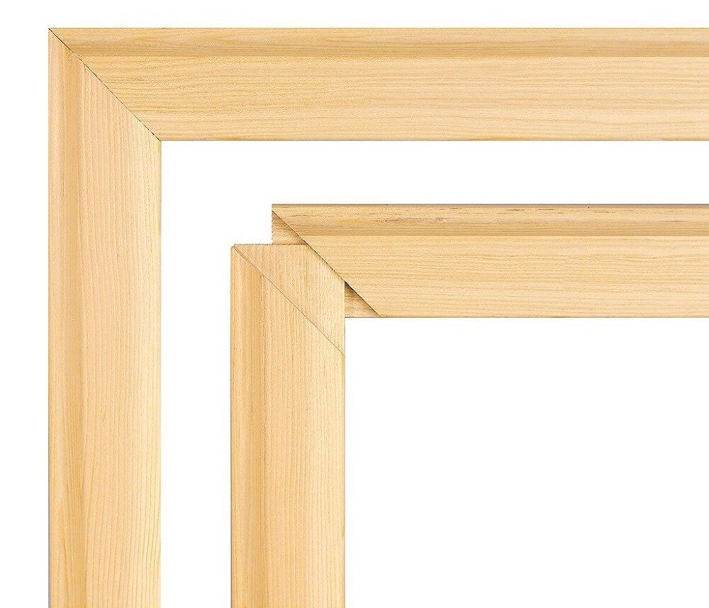 Large Size Natural Wooden Frame For Canvas Oil Painting By Numbers Diy Frame Inner Frame For Wall Art Home Decoration 40x50cm