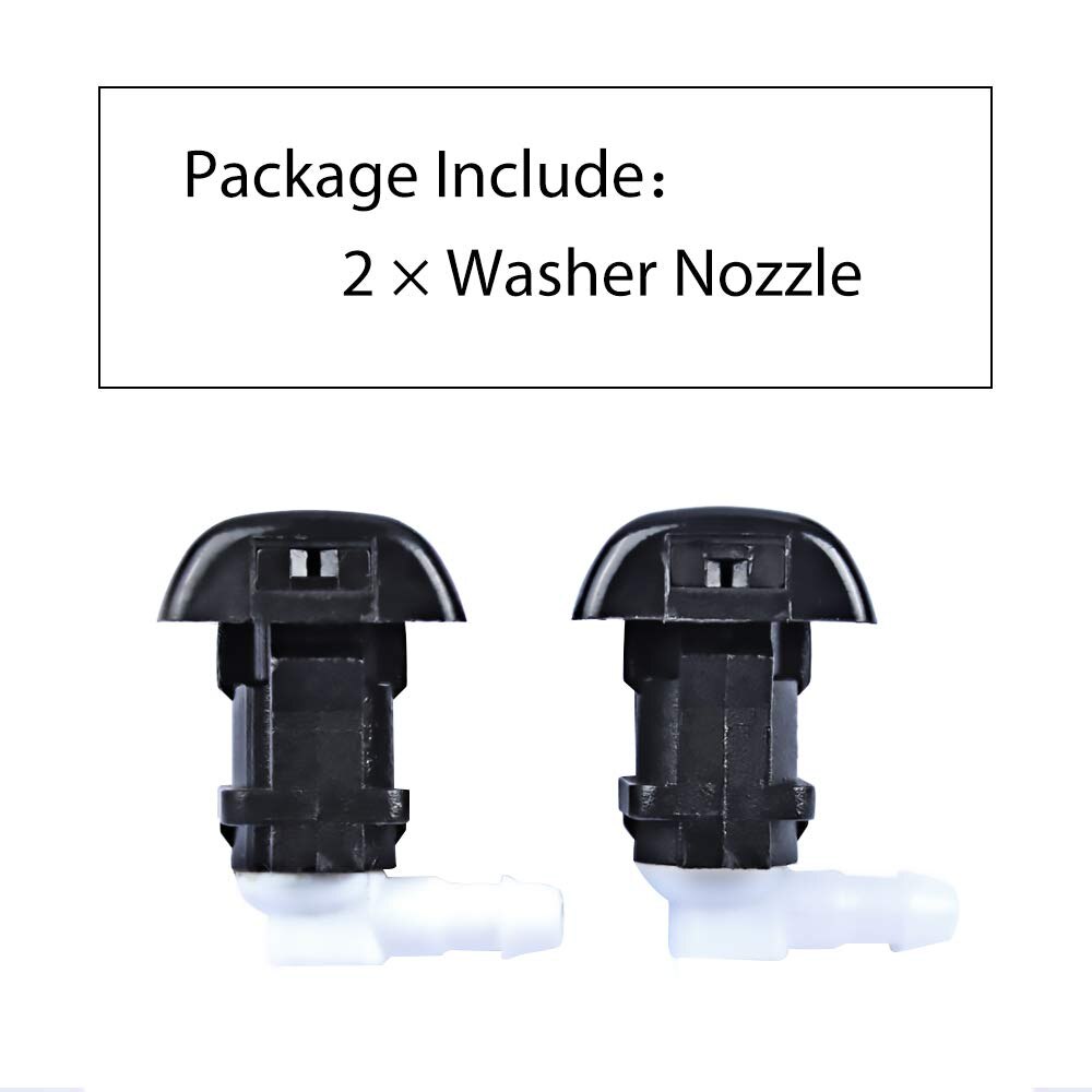 Front Windshield Washer Nozzles for 03-07 Cadillac CTS/05-11 Cadillac STS Replaces OEM:15778747 Spray Jet Kit