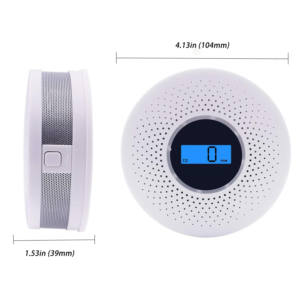 Rook Koolmonoxide Sensor Elektrochemische Co Sensor Rookmelder Professionele Fire Sensor Met Led Indicatie Geluid Patroon