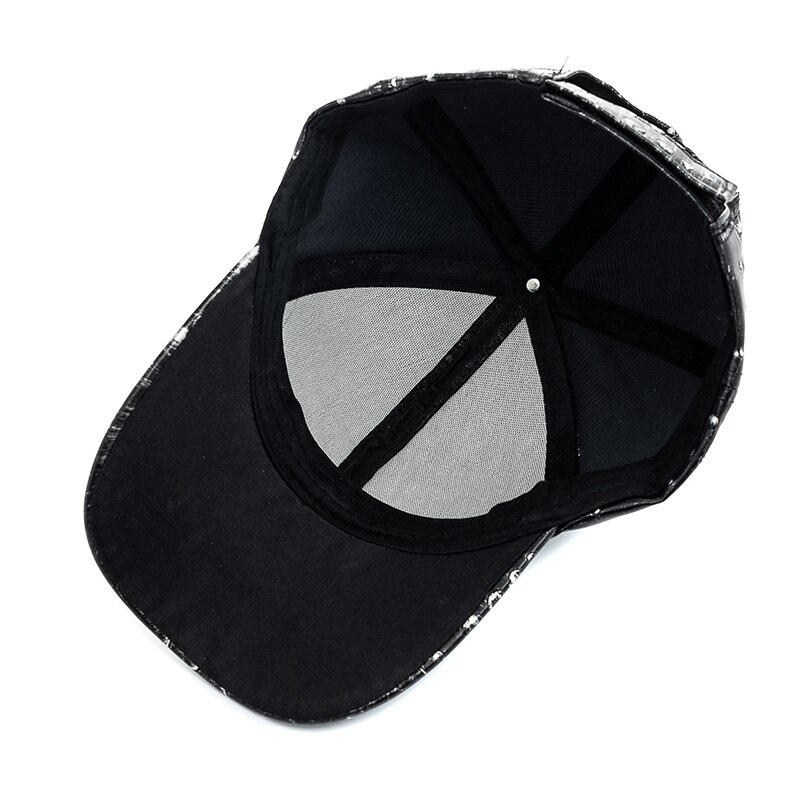 Unisex Pu Leer Dot Baseball Cap Mannen Vrouwen Adjstable Sport Cap Mode Streetwear Hoed