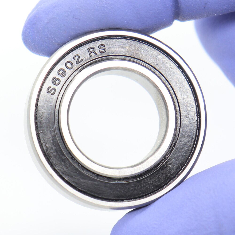 S6902RS Bearing 15*28*7 mm ( 10 PCS ) ABEC-3 440C Stainless Steel S 6902RS Ball Bearings 6902 Stainless Steel Ball Bearing
