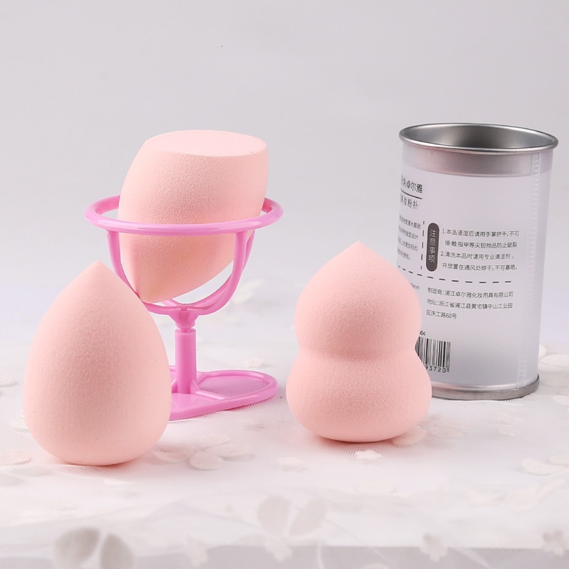 Puff cosmético en polvo para mujer, base de maquillaje esponja, belleza para maquillaje, herramientas y accesorios, forma de gota de agua, 1 ud.
