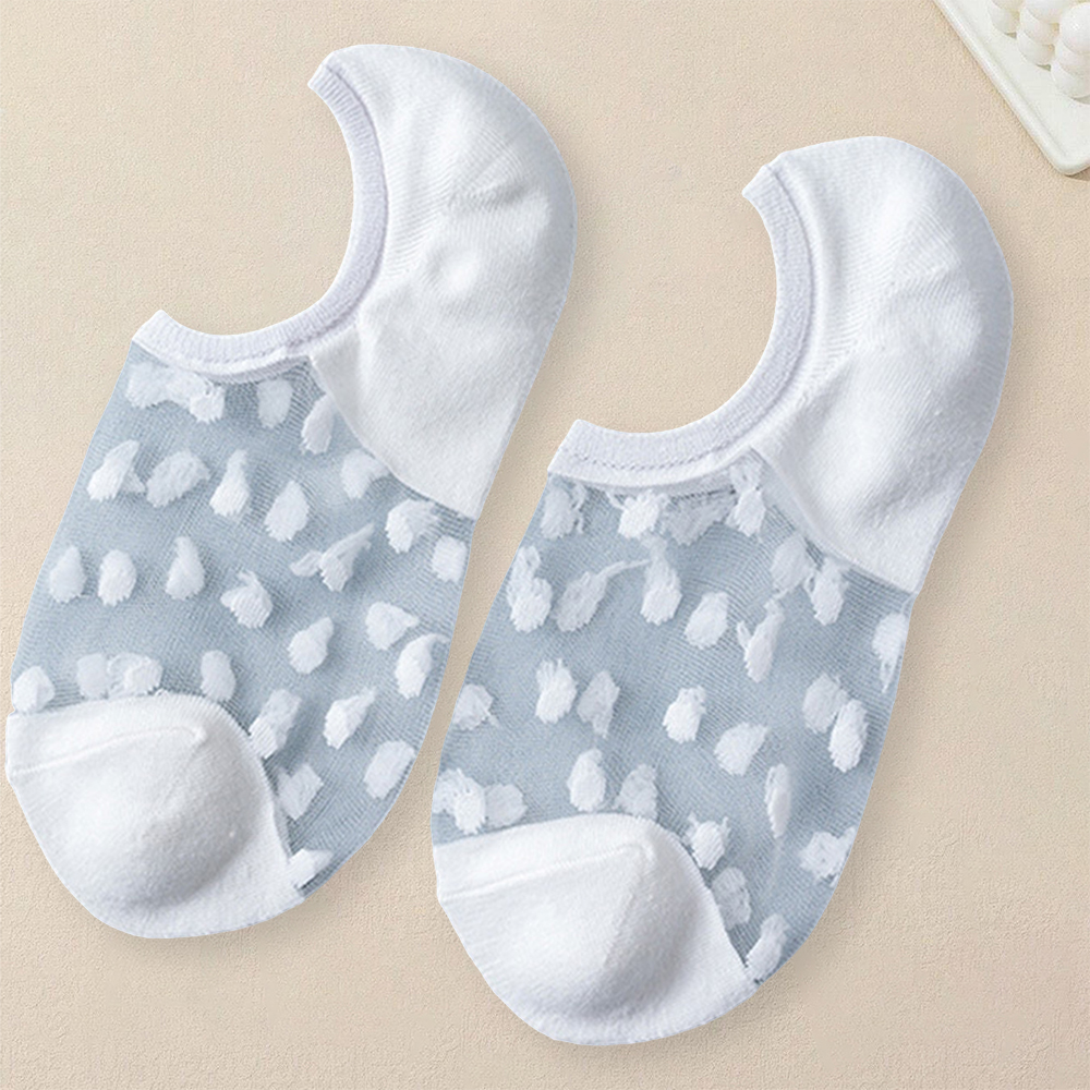 5-paar damessokken met stippenmotief, modieuze, veelzijdige trendy creatieve sokken, comfortabele ademende casual korte sokken