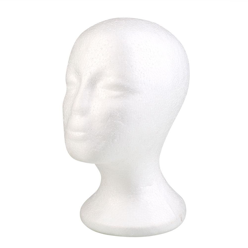 Female Styrofoam Foam Mannequin Manikin Head Model Hair Hat Wig Glasses Display