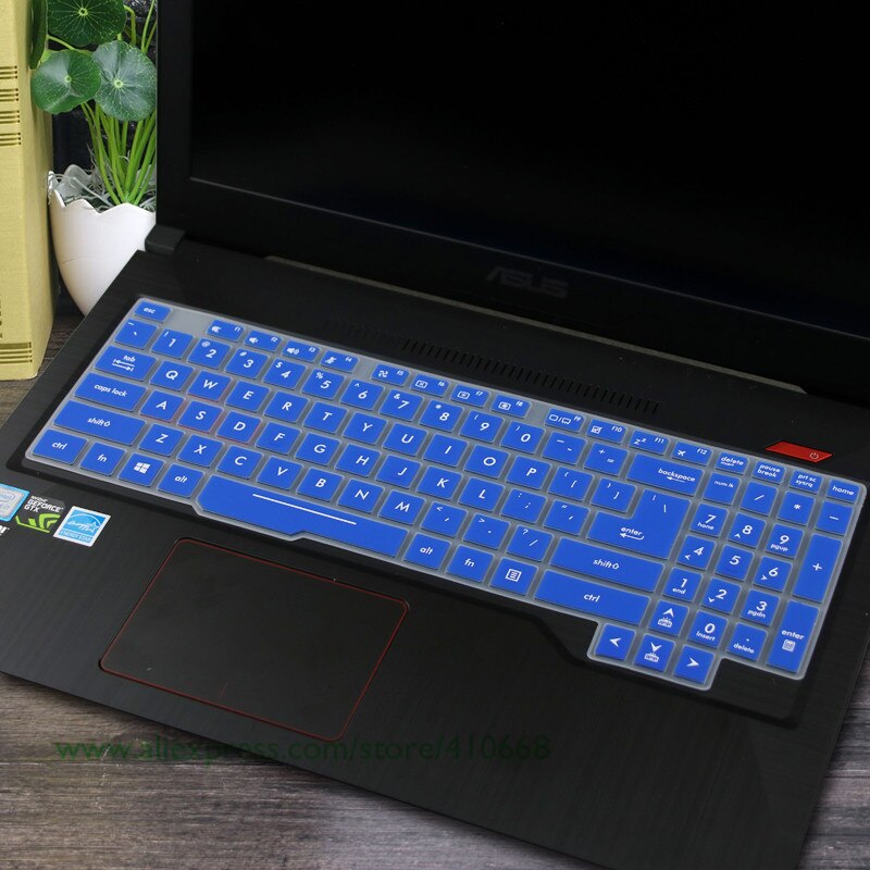 15.6&#39;&#39; Laptop Keyboard Cover Skin Protector For Asus TUF Gaming FX505 fx505ge FX505G FX 505 GD DT GM FX505GM FX505GD fx505DT: Blue