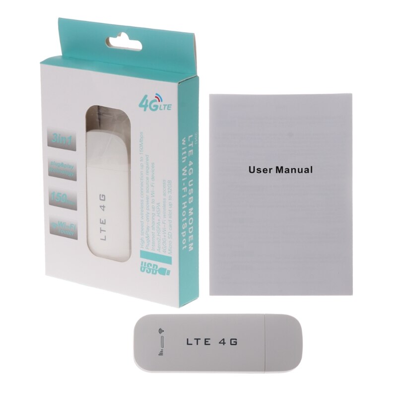 Adaptateur de réseau Modem USB 4G LTE avec WiFi Hotspot carte SIM routeur sans fil 4G