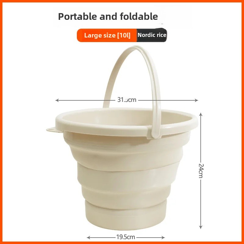 Portable Foldable Multi-Function Bucket Car Travel Fishing Pen Washing Basin Outdoor Use Collapsible Water Container Home Goods: Blue