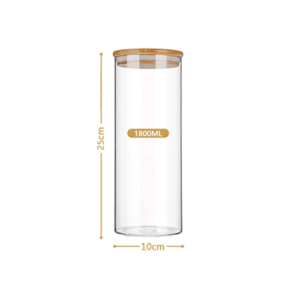 Bocaux de stockage en verre pour céréales en vrac, pour Spaghetti, farine, café, sucre, bocal à épices de cuisine scellé pour multi-céréales: GRIS FONCÉ