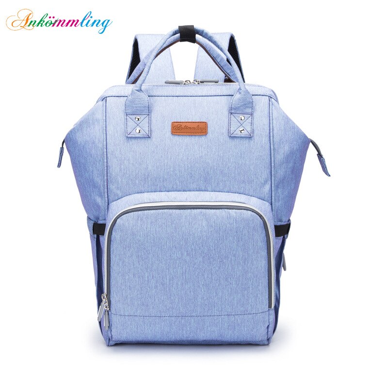 Ankommling2020-Style Gemengde Kleuren Luiertas Multifunctionele Met Usb Schouder Grote Volume Mama Tas Schouder: Maca Purple
