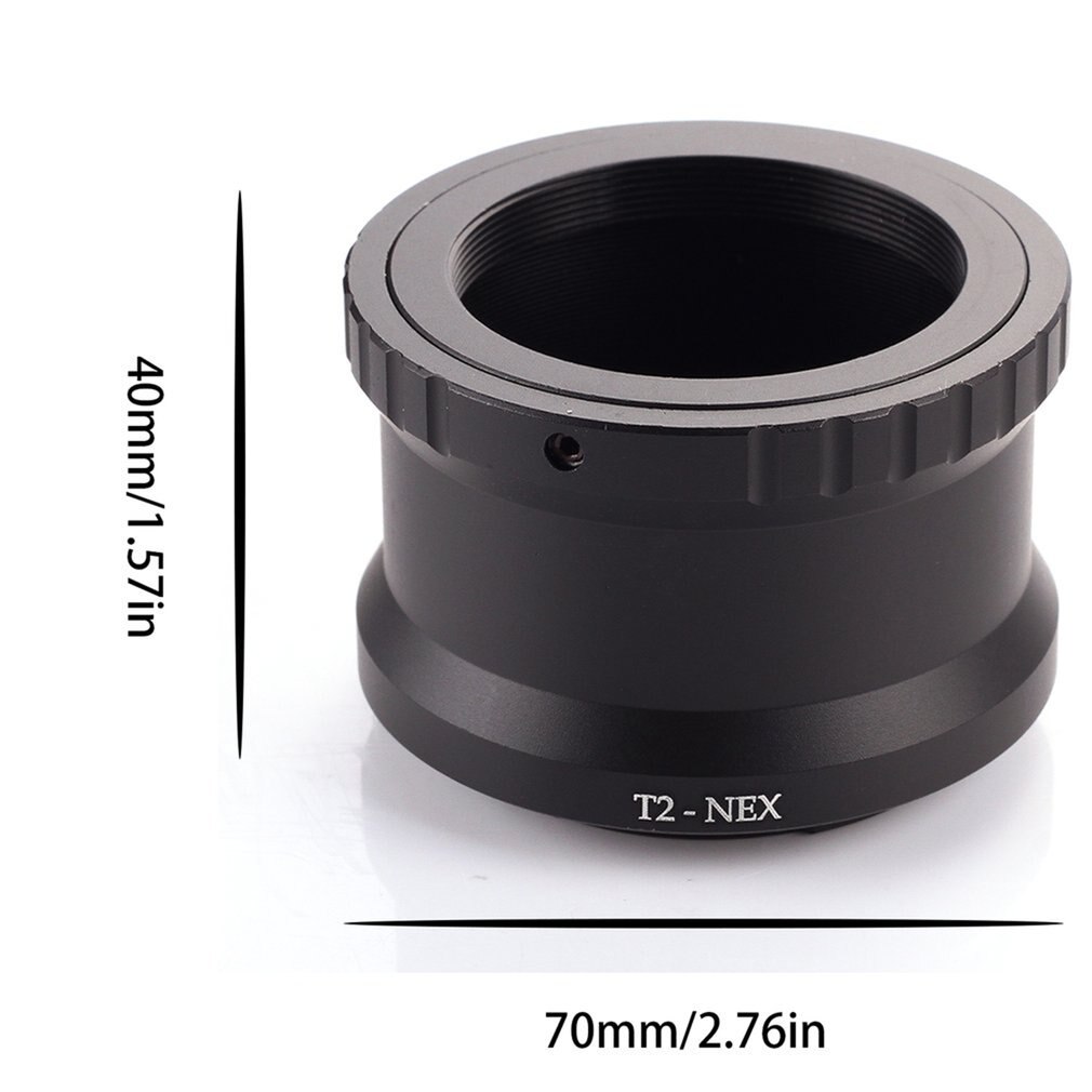 T2-NEX Tele Spiegel Lens Adapter Ring Voor Sony Nex E-Mount Camera &#39;S Te Bevestigen T2/T Mount Lens