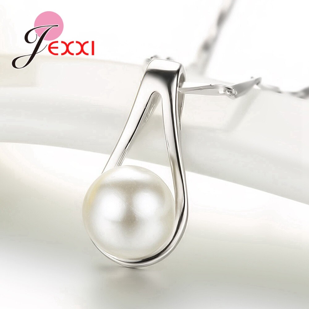 Candyfancy Damen 925 sterling zilver Zilver Parel