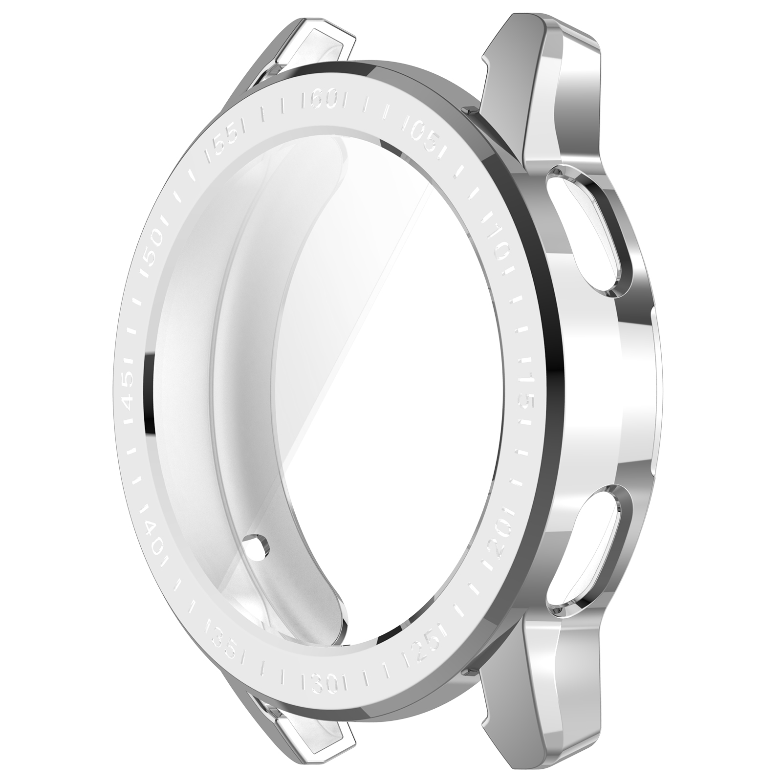 Funda protectora de pantalla para Xiaomi Watch S3, cubierta protectora suave de TPU, accesorios de parachoques, marco Protector de silicona para reloj: Plata