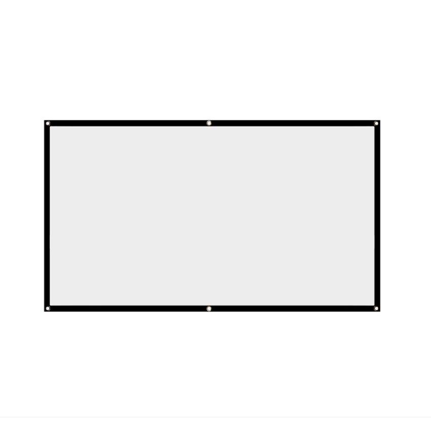 16:9 Portable Foldable Projector Screen Wall Mounted Home Cinema Theater 3D HD Projection Screen Canvas