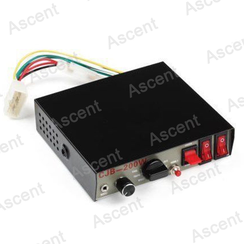 LARATH 12V 200W Car Police Siren CJB Host 9 Tones Multi-tone Firemen Ambulance Horn Electronic Warning Control module