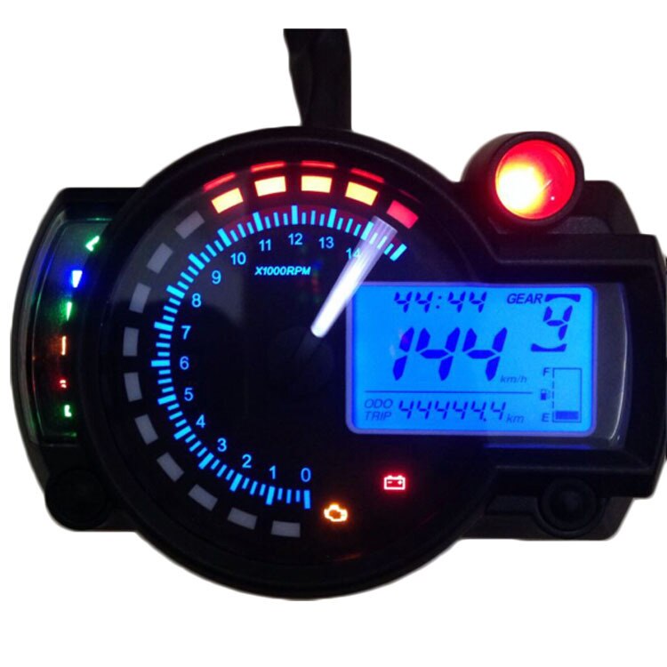 Motorcycle digital speedometer colorful back light LCD speedometer KOSO RX2N scooter modify: Default Title