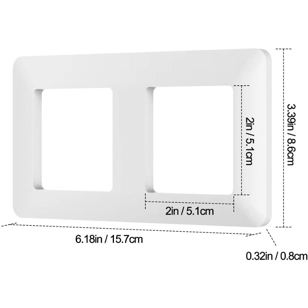 Waligh German standard panel wall panels, 3 compartment wall frame with strong magnets on the back, fire and insulation - 1 pack