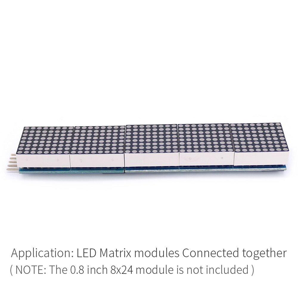 offen-Clever 0,8 "0,8 zoll 8*16 Kaskadierbar rot LED Punkt Matrix Anzeige Modul mit spi-schnittstelle für Arduino UNO R3/mega2560