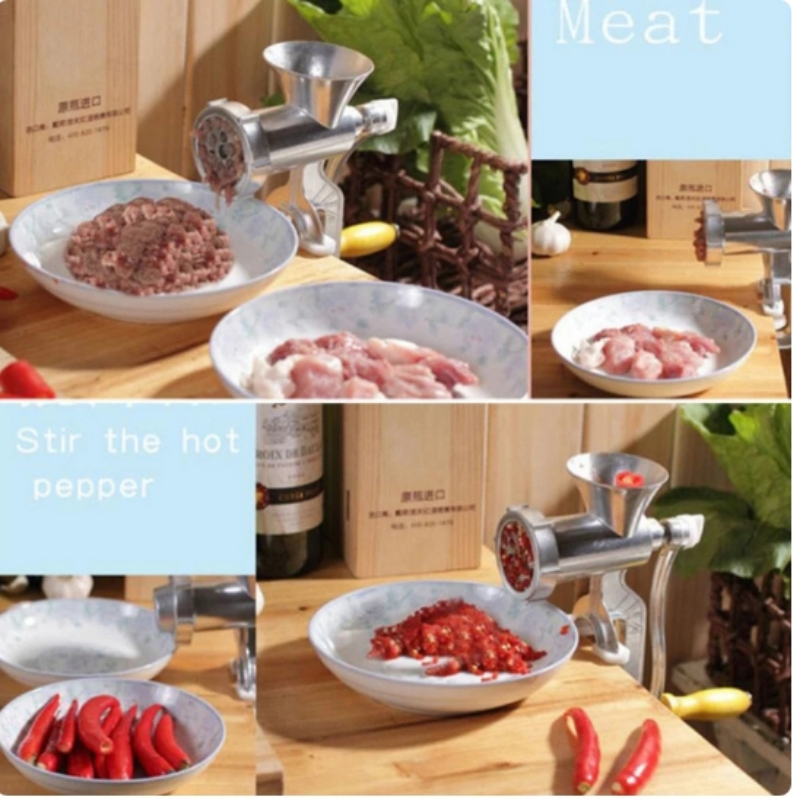 Multifunktionaler manueller Fleischwolf für die Küchenfabrik, Metall-Fleisch- und Geflügelwolf, Fleischwolf und Wurstwerkzeug für den Haushalt