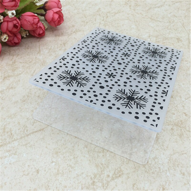 Sneeuwvlok Plastic Embossing Mappen Voor Diy Scrapbooking Papier Ambachtelijke/Kaarten Maken Decoratie Benodigdheden
