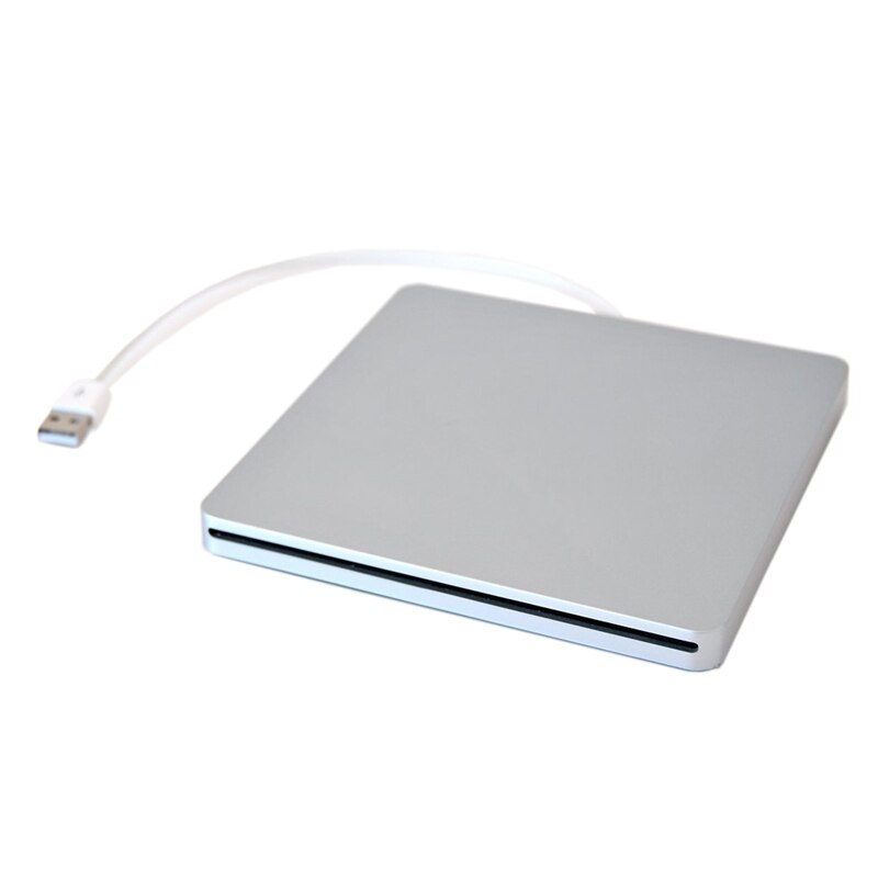 Externe Usb Dvd Case Voor Pro Sata Harde Schijf Dvd Super Multi Slot Heeft Aluminium Look Zilver: Default Title