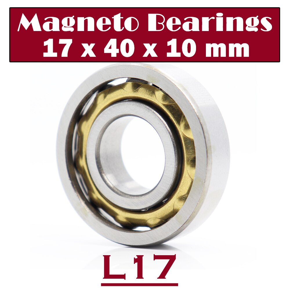 Rodamiento magnético L17, 17*40*10mm (1 pieza), contacto Angular, rodamientos de bolas de Motor permanente separados, FBL17 17WE