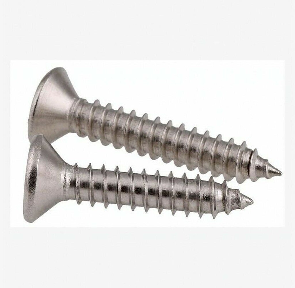 50PCS M3 M3.5 316 Stainless steel cross flat head / countersunk head tapping screws