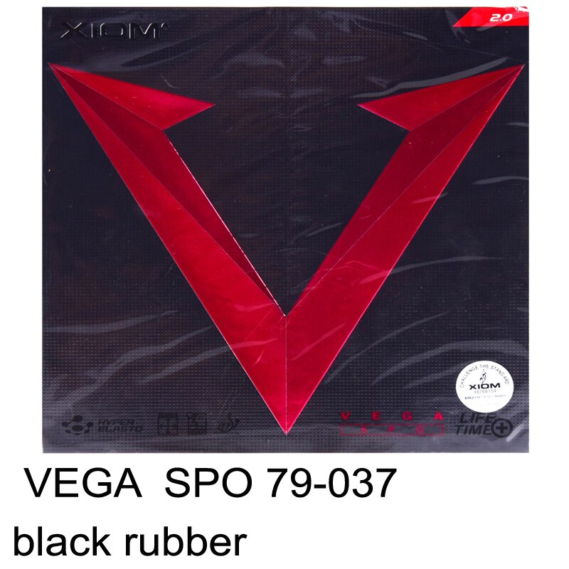 Original XIOM vega SPO table tennis rubber offensive rubber 79-037: 79-037 black