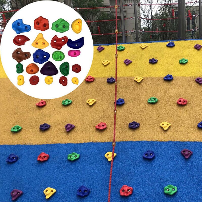 1Pcs Veiligheid Klimmen Rock Muur Stenen Kleur Voor Kinderen Klimwand Stenen Hand Voeten Houdt Grip Sport Kinderen indoor Speelgoed