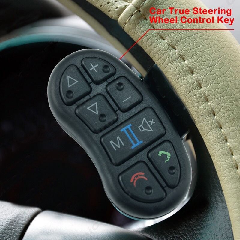 Refit Car Universal Steering Wheel Control Key Button For Android DVD/GPS Navigation Player Bluetooth Phone 8 Mute Key#92013