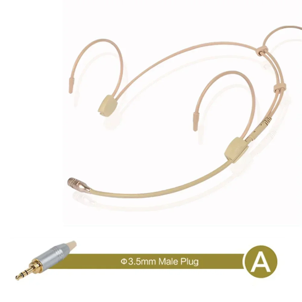 Ohrbügel-Mikrofon, am Kopf getragenes Headset-Mikrofon, omnidirektionales Kondensatormikrofon für mit Mikrofonabdeckung: green