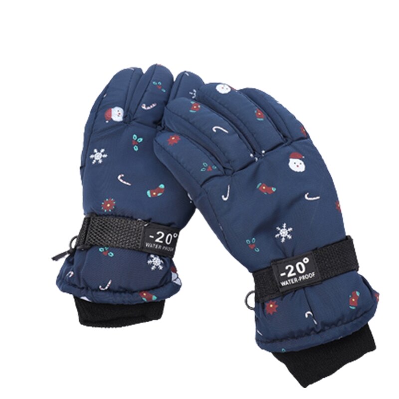 Verdikte Ski Handschoenen Kerst Patroon Handschoenen Zachte Fleece Gevoerde Handschoen Voor Kinderen: 6