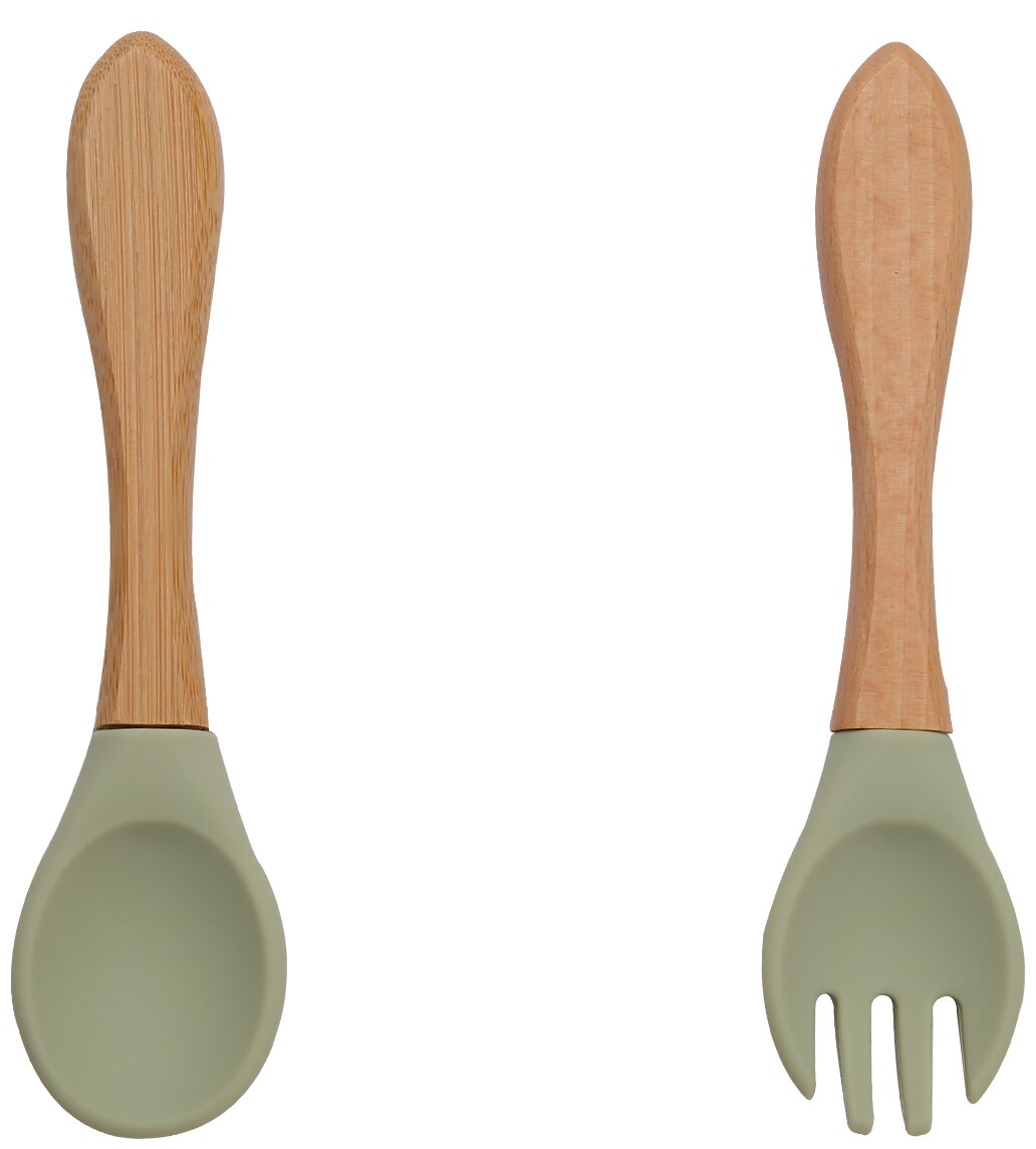 let's make Baby Spoon Set Free Silicone Self Feeding Baby Weaning Spoon Safe Feeding Set Utensils Infant For Kids Ages 5 Months+: L