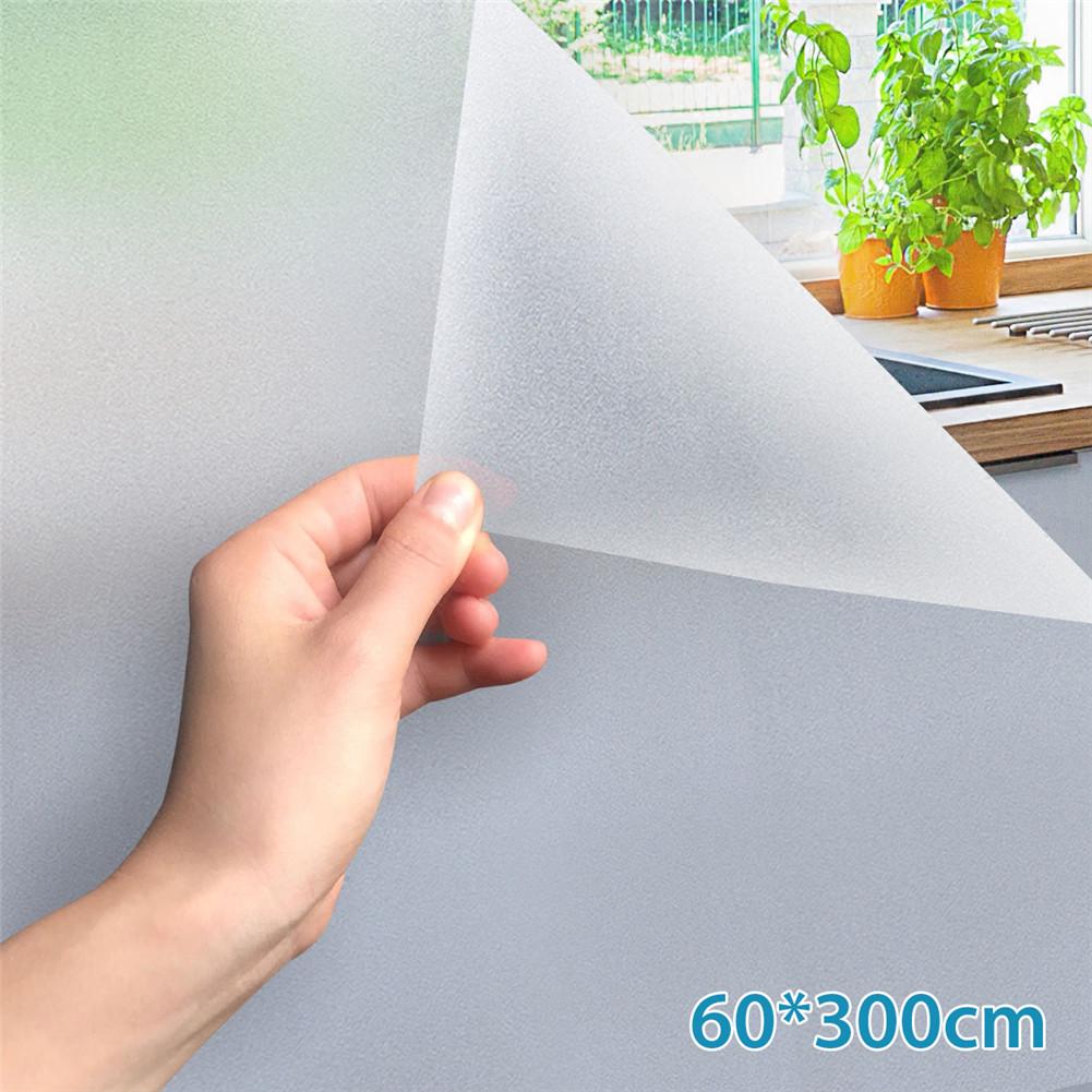 PVC Window Film Removeable Self Static Privacy Frosted Glass Film For Bathroom Office Meeting Room Waterproof Glass Sticker: B