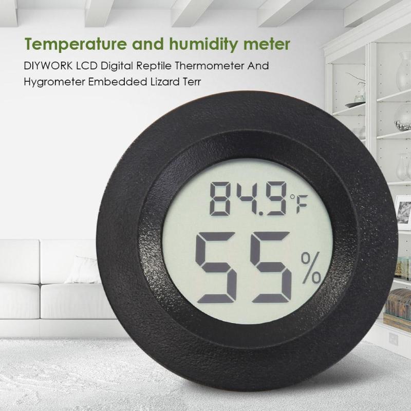 Digital LCD Thermometer Hygrometer Electronic Temperature Humidity Meter Terrarium Box Thermometer