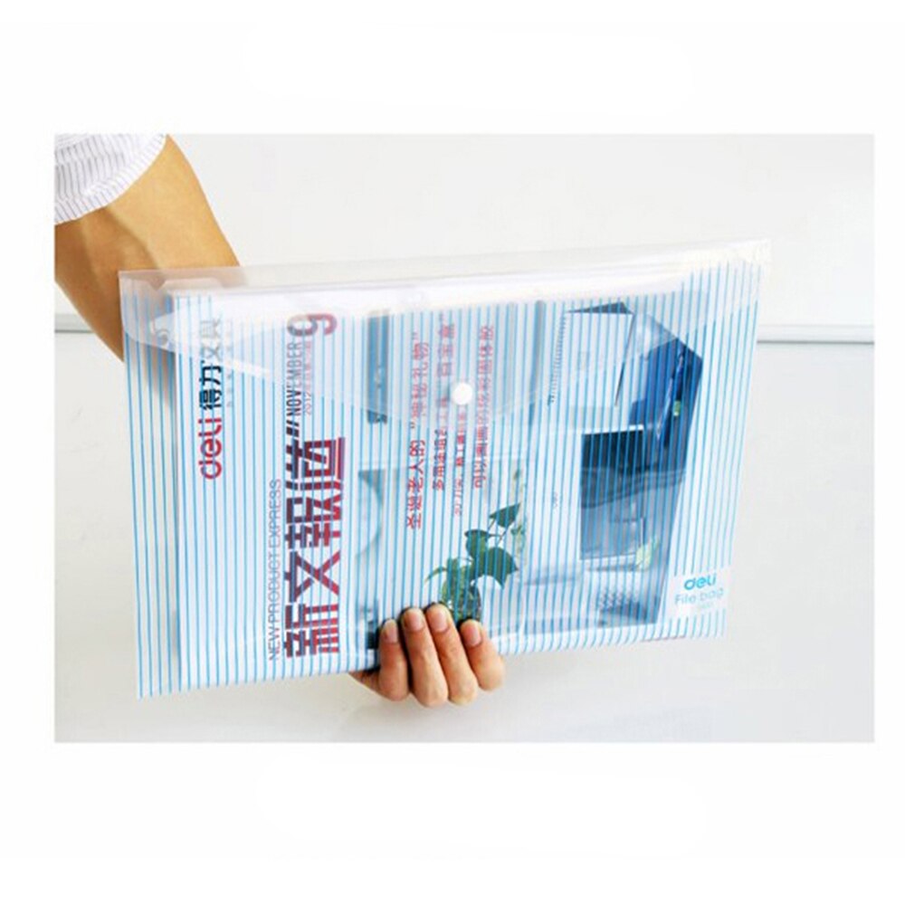 Carpeta de plástico transparente Duralbe para la escuela, suministros de papelería y oficina, 10 unids/lote