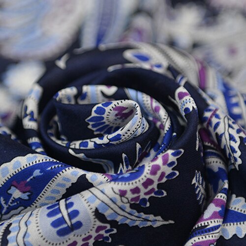 Marineblauer hintergrund, reine seide, – Grandado