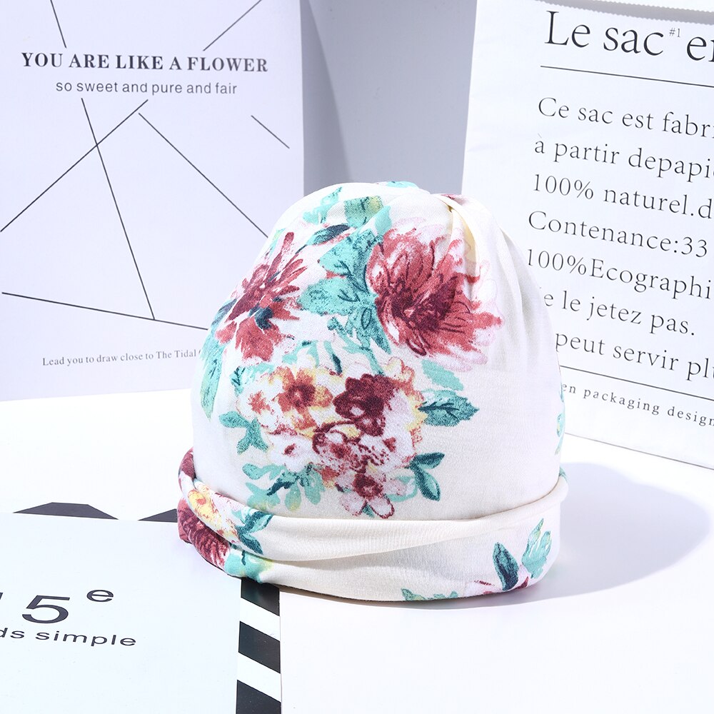 Bonnet ample pour femmes, à la , pour chimio, couvre-chef anti-Cancer, Skullies, 3 façons de le porter, printemps