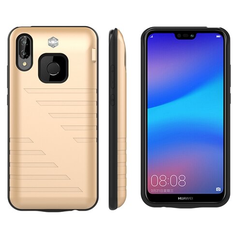 6800mah ładowarka Obudowa dla Huawei P20 Lite Obudowa utworzyć kopię zapasową ładowarka przypadki telefonów PowerBank Obudowa dla Huawei P 20 Lite Nova 3E: 6800mah złoto