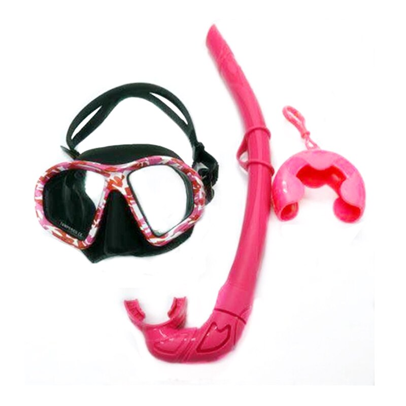 Snorkeling Scuba Diving And Freediving Usage Free Diving Mask And Snorkel: Red